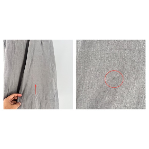 Sweet Salt Womens Small Smocked Tie Strap Wide Leg Jumpsuit Gray Clean Girl - Picture 4 of 14